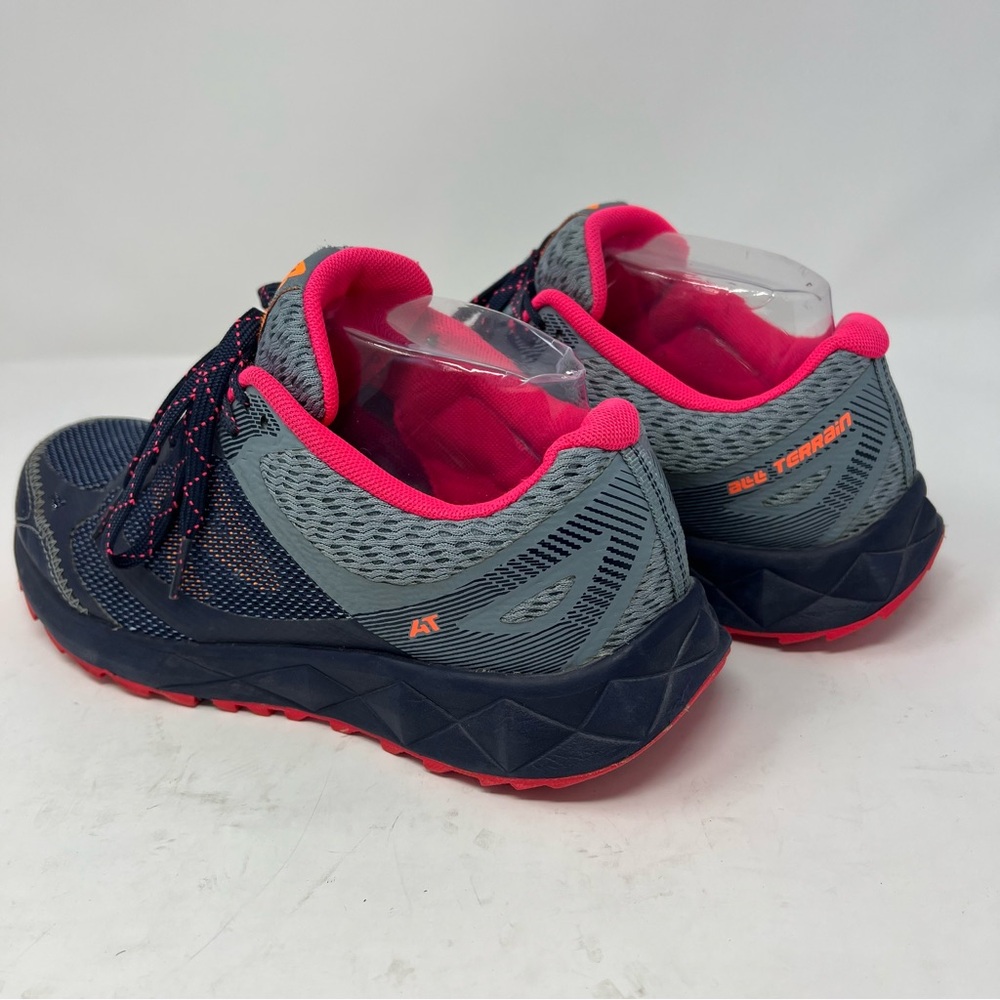 New Balance Navy Gray Pink Athletic Running Shoes - Picture 5 of 13